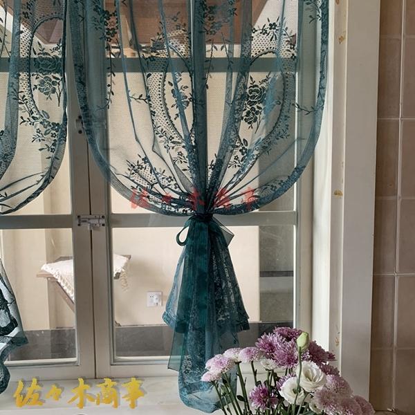 カフェカーテン レースカーテン おしゃれ 可愛い 目隠し フリンジ付き 透け感あり 小窓 飾り キッチン お風呂 居間 喫茶店用 田園風 店舗飾り出窓 パウダールーム フリル モダン インテリア 飾り物 窓口 ドアー 本棚 holosbird-goods1 カフェカーテン 小窓カーテン