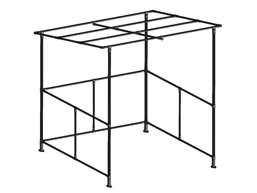 イレクターパイプでの自転車置き場の作り方 イメージ作り編ちばいえ