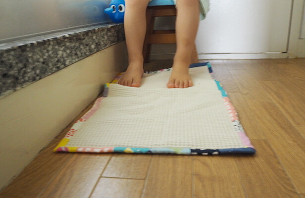 バスタオルRemakeバスマット～♪ : 簡単手作り ほんわか嬉しいハンドメイド