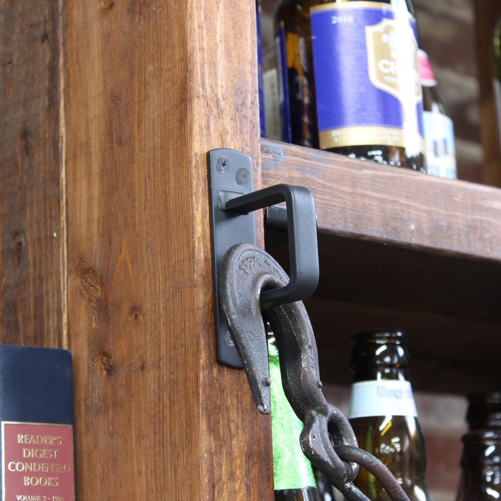 スライドアクションのゲートボルト 閂-かんぬき160mm Slide Action Gate Boltゲート金物DIY便利用品たまごや商店