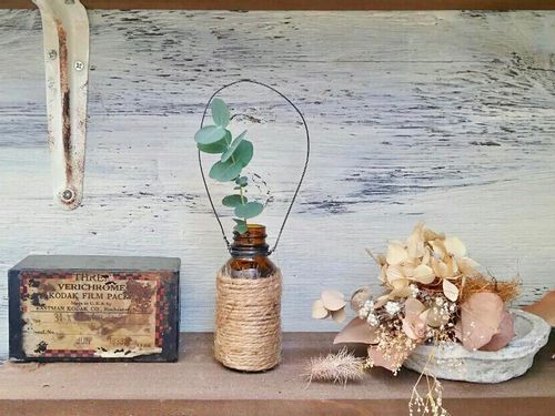 きのこ？ボトルに麻紐を巻くだけインテリアデコ : 窪田千紘フォトスタイリングWebマガジン「Klastyling」暮らす＋スタイリング