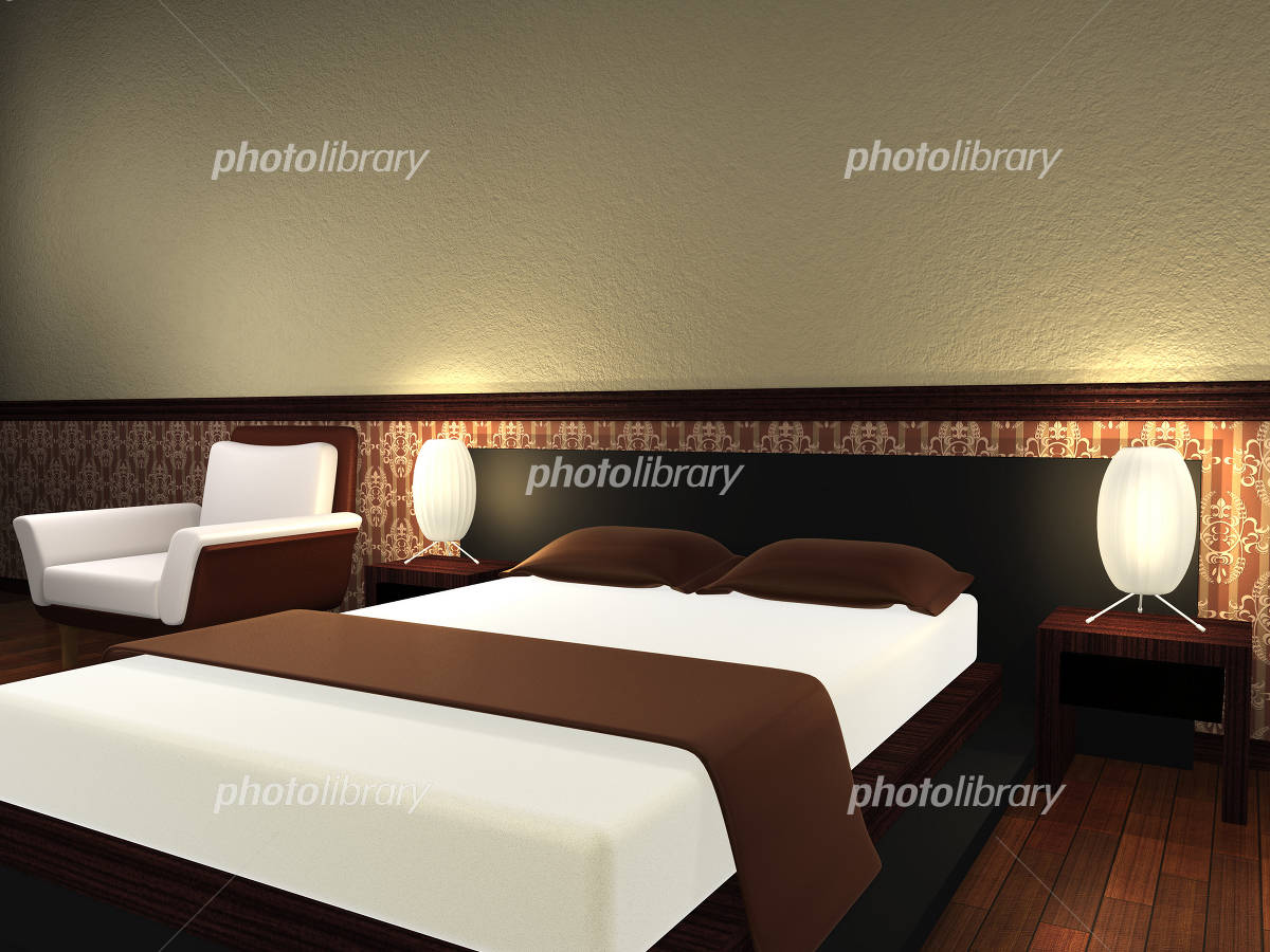 部屋 寝室 ベッド ベッドルームのイラスト素材 - PIXTA