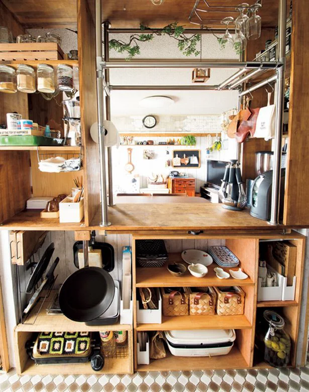 ニトリ 狭いキッチンのおしゃれなインテリアコーディネート・レイアウトの実例RoomClip ルームクリップ