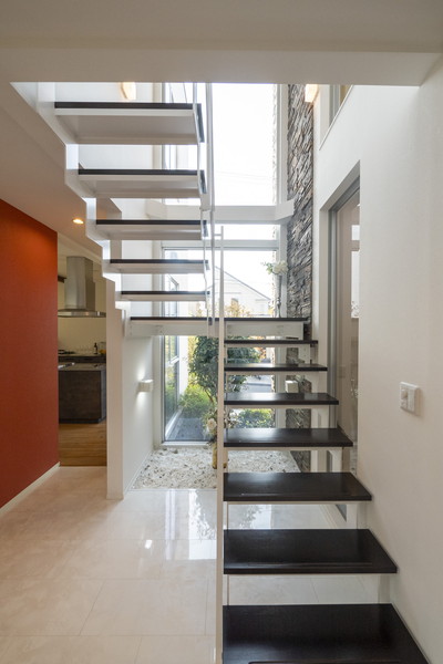 スケルトン階段特集②～折り返し階段～広島のおしゃれな注文住宅・分譲住宅・土地探しなら家デコ