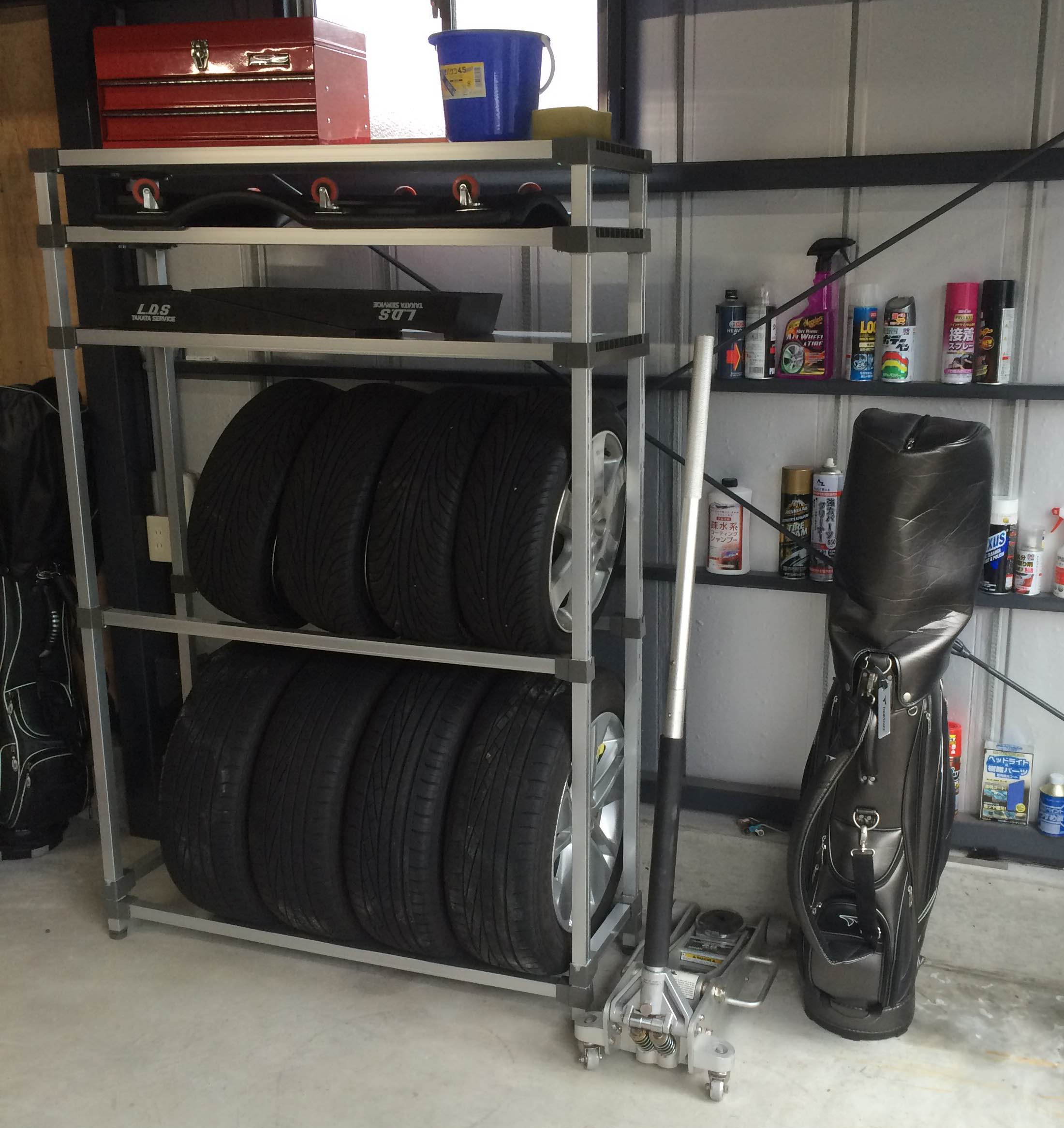 イナバ 物置 バイクガレージ 棚板 棚 2セット