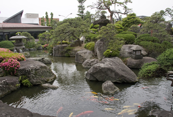 宮島対岸の旅館 庭園の宿 石亭