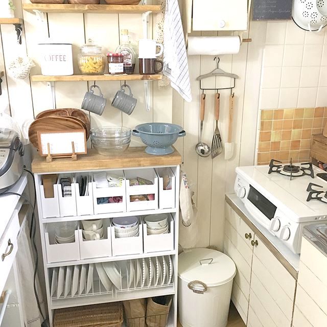 1Kの狭いキッチンの収納術便利グッズやレイアウト実例を公開 一人暮らし