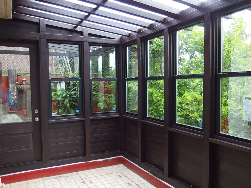 こりゃまたあっぱれなサンルーム！ウッドデッキスタイル *´з`-富山市 『あなたの近所のサッシ屋さん♪』福光ガラス若社長奮闘日記