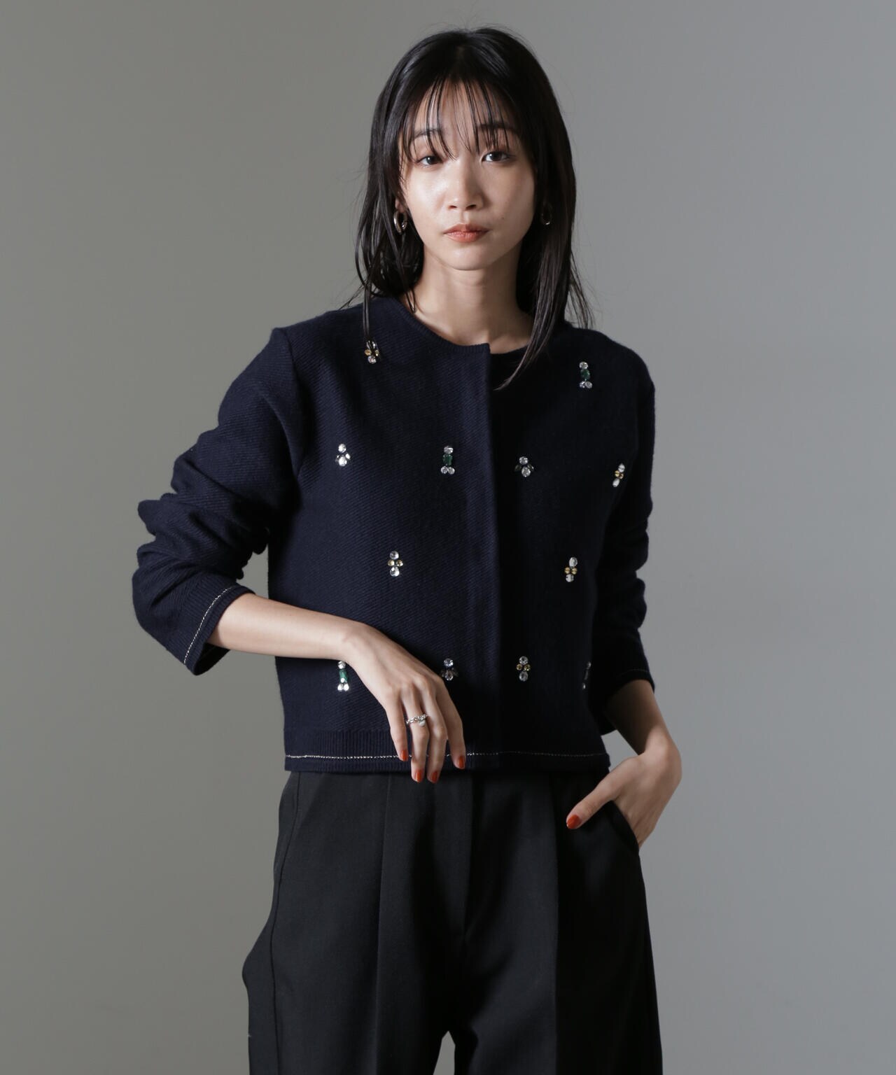 セールビジュー刺繍ニットカーディガンカーディガン・ボレロ GRACE CONTINENTALグレースコンチネンタル ファッション通販タカシマヤファッションスクエア