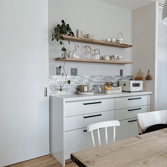 ウォールシェルフ キッチン背面のおすすめ商品とおしゃれな実例RoomClip ルームクリップ