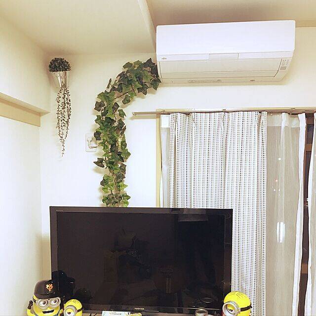 リビングの壁に珪藻土ウェーブ柄〜悩みのAC配管を隠す！〜i010@OKUTA リフォーム・マンションリフォームならLOHASstudio ロハススタジオpresented by OKUTA オクタ