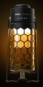 KZM OUTDOOR モダンハイブランタン ＋ ランプシェード KZM OUTDOOR モダンハイブ ランタン キャンプ LEDランタン 調