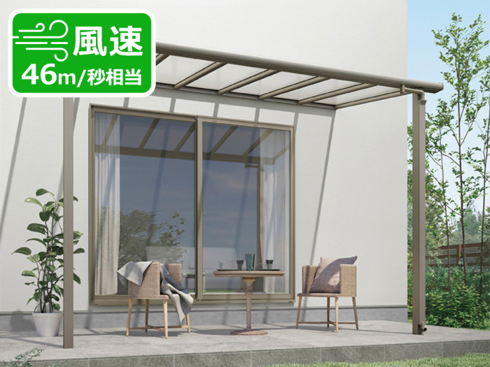 スピーネ テラス屋根 柱なしタイプ リクシル 間口3000×出幅585mm ルーフタイプ 屋根F型 耐積雪対応強度20cm リフォーム DIY :リフォーム設備センター - 通販 - Yahoo!ショッピング