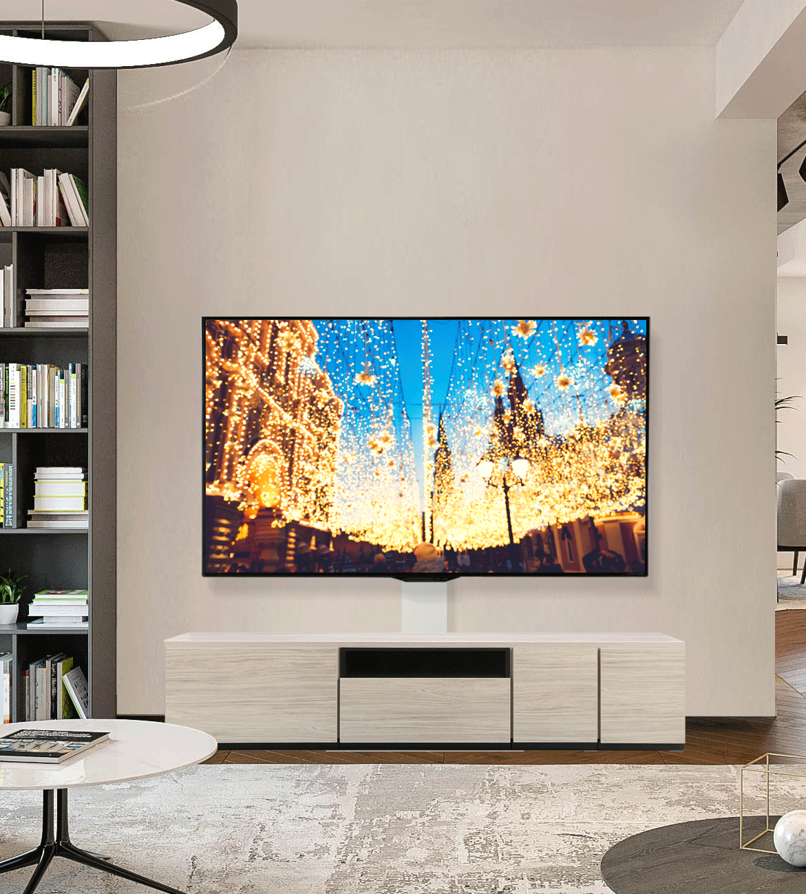 壁掛け風つっぱりテレビスタンド MOLLY モリー家具・インテリア通販公式 エアリゾーム