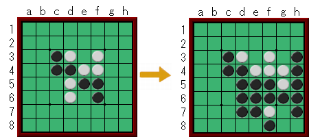 ワイのオセロの定石｜ゴシゴシ歯ブラシ