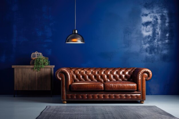 茶色家具とも相性ばっちり!茶×ブルーインテリアコーディネート実例31選