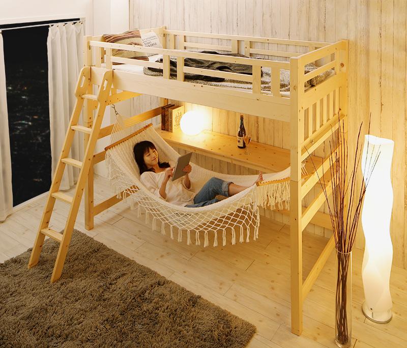 Pres プレス階段付きロフトベッド