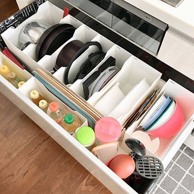 カウンター下収納 ニトリ キッチン 白 カウンター下収納 引戸タイプPTS 幅90cm WH