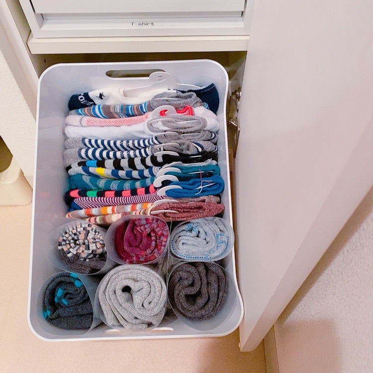 見つけた！靴下シンデレラフィット収納◎ – Mrs.Teele Life