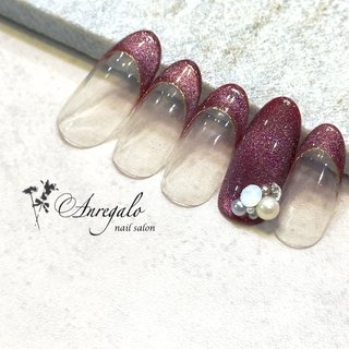 nailsalon_ugi 秋っぽい色のマグネットネイル 北浜、淀屋橋 駅から徒歩5分以内で駅近です！ 