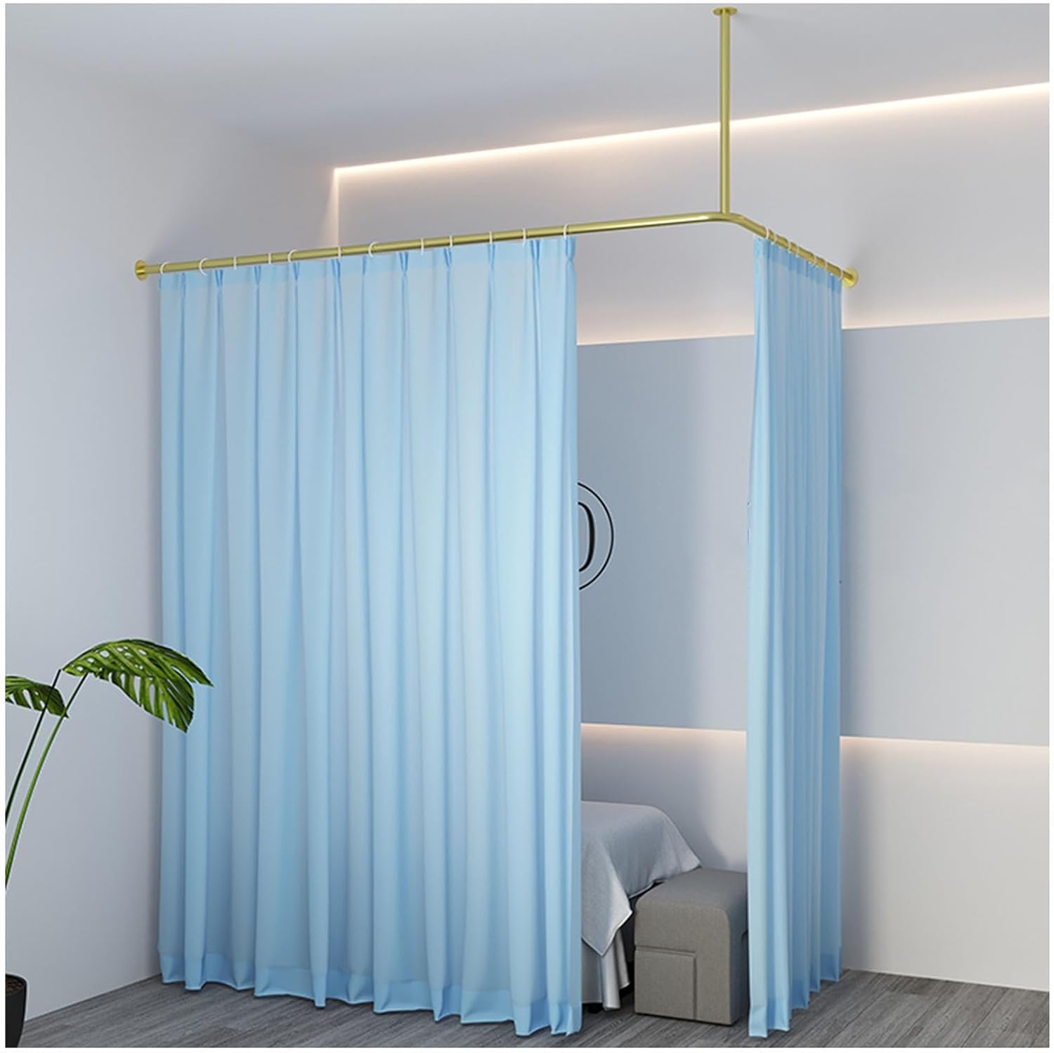 モダンな間仕切りパーティション収納ディスプレイラック 美容室やネイルサロン用 引き込み式ペーパーウォール 装飾背景壁付き 5x1.6 ぼん家具パーティション 間仕切り 三連 おしゃれ パーテーション オフィス サロン 部屋 美容室 飲食店 仕切り 折り畳み 背景