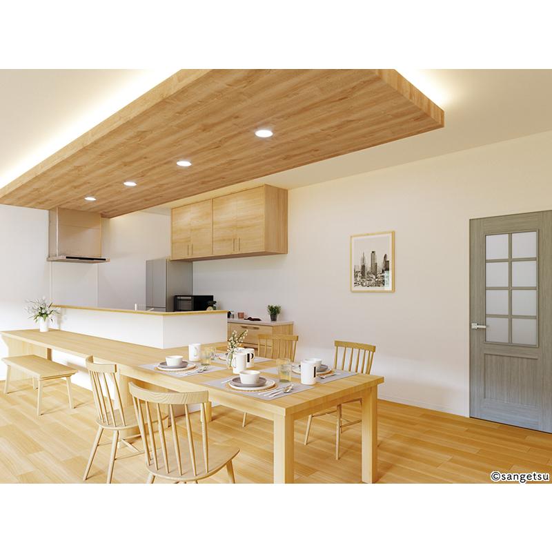 ☆木目天井クロスのLDK☆ 2022年2月07日リフォームのナサホーム スタッフブログ