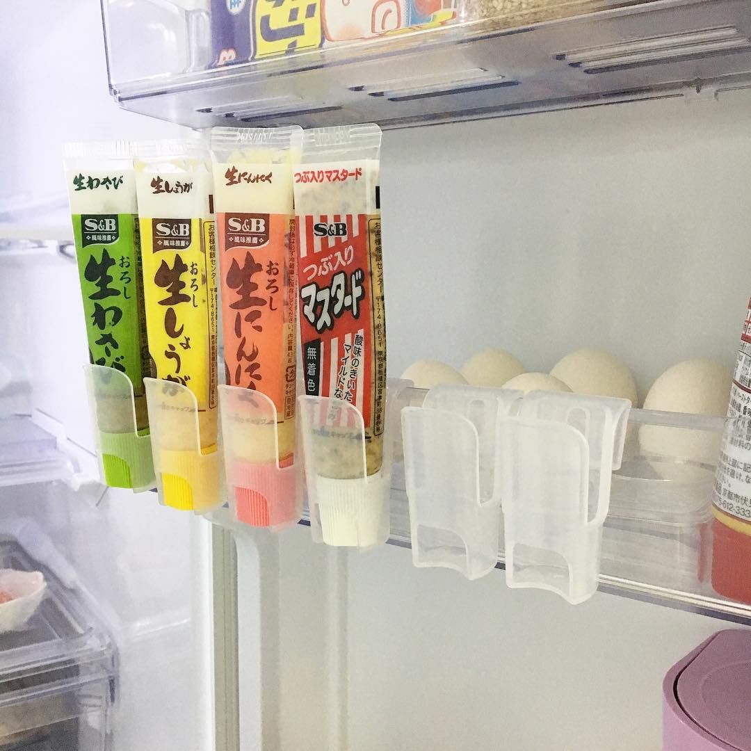 冷蔵庫の整理に♪ 100均「薬味チューブケース」ドアポケットすっきりえんウチ