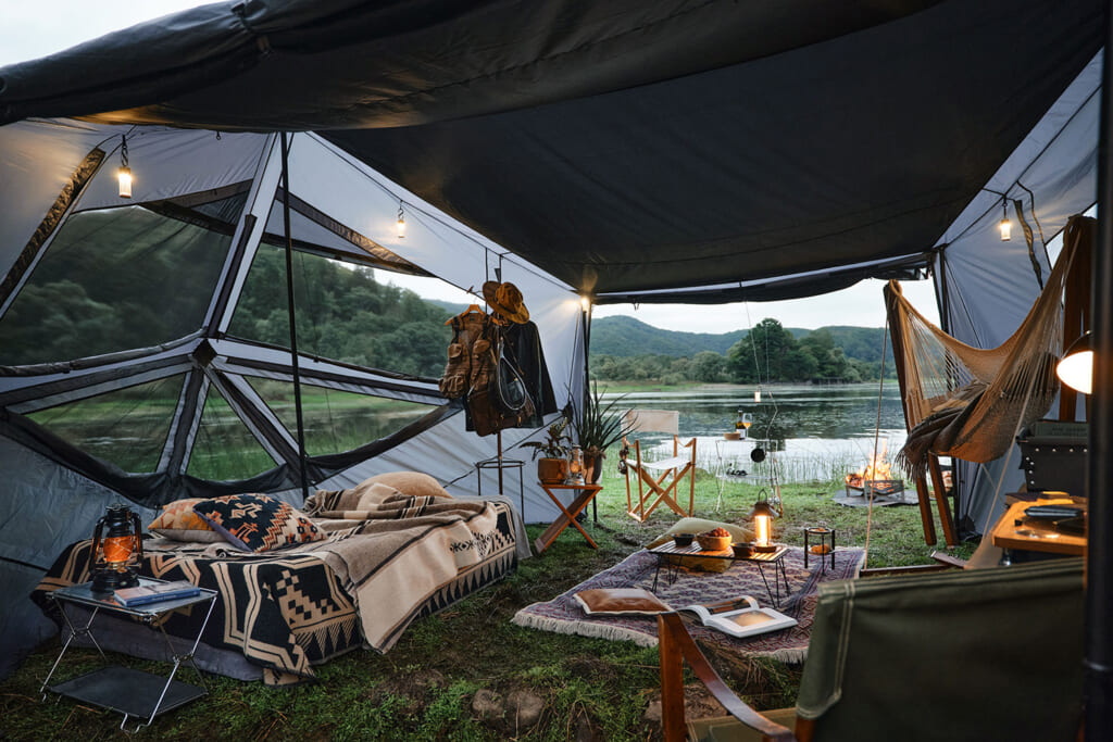 FIELDOOR フィールドアトンネルテント480 遮光PUコーティング