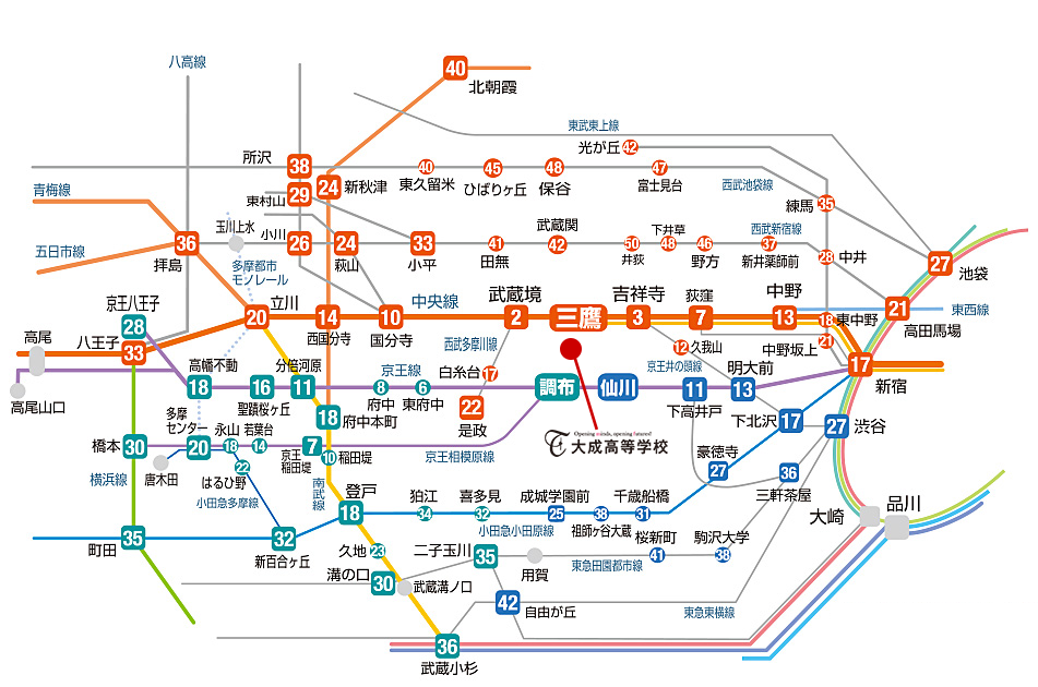 京王線・井の頭線 路線図・駅図 | KEIO