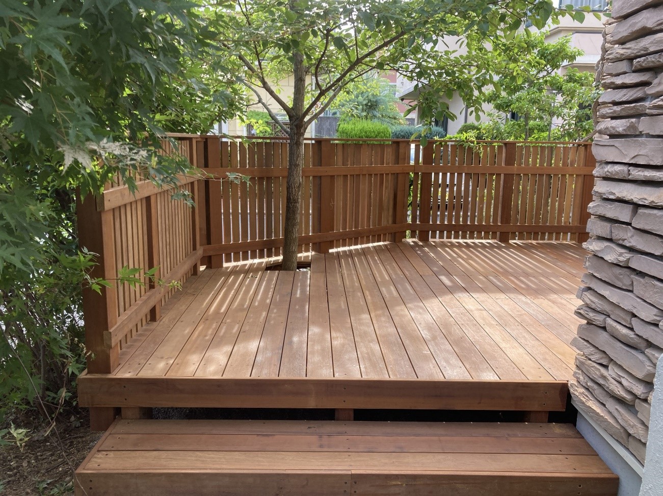 ウッドデッキ・工事費用50万円までの外構施工例一覧 画像表示 外構工事のガーデンプラス