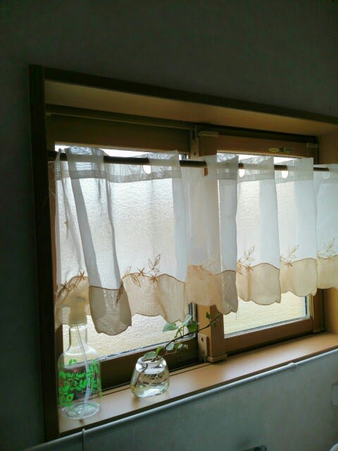 小窓用・サイズセミオーダ！ マクラメカーテン カフェカーテン 