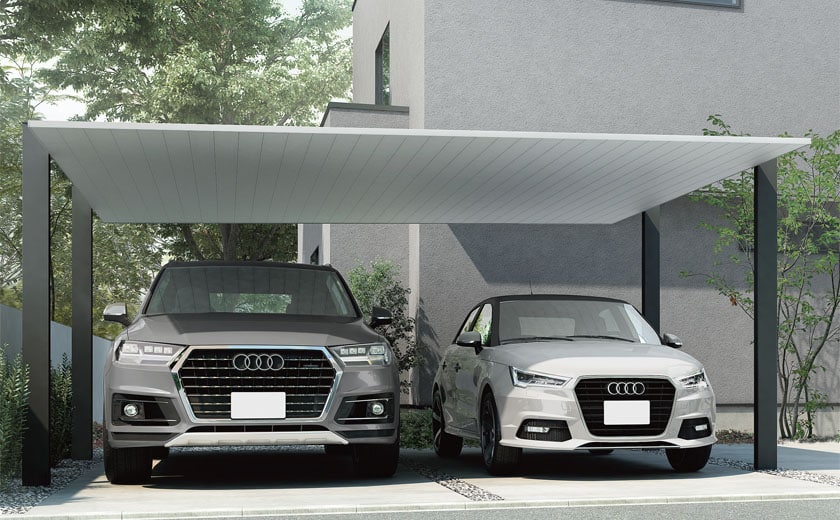 カーポート LIXIL 木製調 カーポートSC 1台 - 福岡熊本佐賀大分鹿児島長崎山口