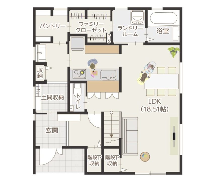 実例紹介 ランドリールームとは？使いやすい間取りや広さ、ランドリールームの収納など快適に使うポイント・アイデアを解説SUUMOお役立ち情報