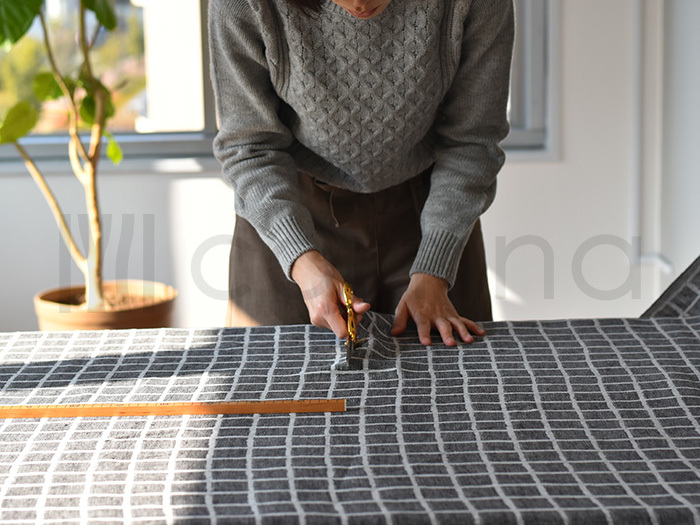 生地幅150cmと220でのハギの入り方比較クルームフィールズ