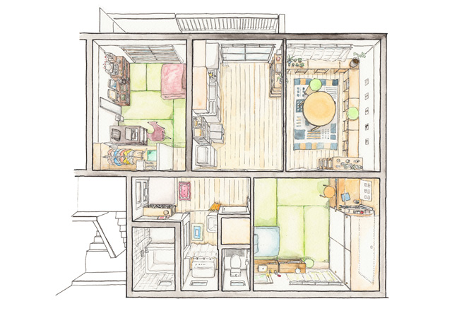 2DKの狭い団地の部屋をレイアウトするには？おすすめのインテリアや生活の工夫も紹介 – RASIK ラシク 家具・インテリア専門店
