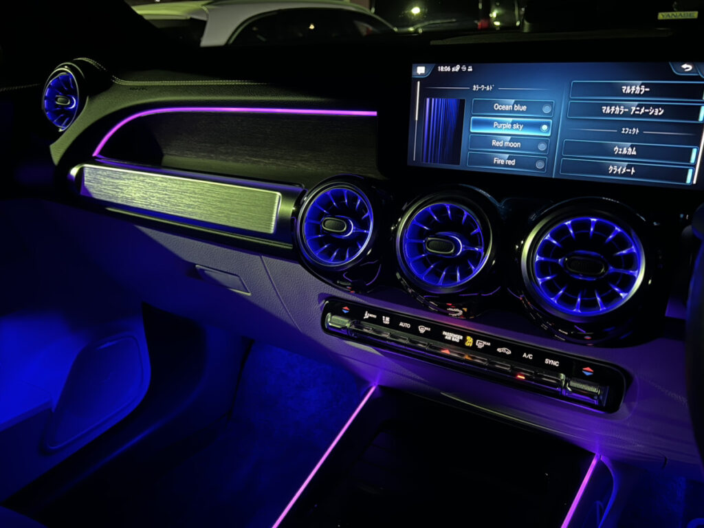 並行輸入品 タービンノズル アンビエントライト メルセデスベンツ C GLC E S G W205X253 W206 X254 W213 W222LED 自動車内装エアレーションランプ バックレストライトメルセデスベンツ C クラス W205 W206 GLC X253 E クラス W21312 64 色アンビエントライトカー