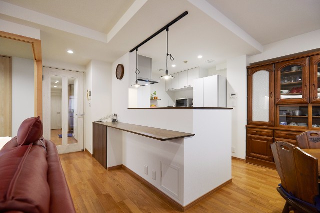 キッチンカウンター造作e017@OKUTA リフォーム・マンションリフォームならLOHAS studio ロハススタジオpresentedby OKUTA オクタ