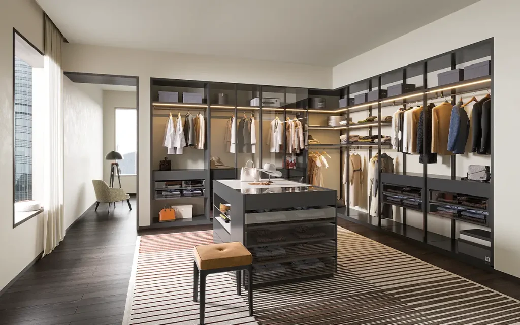 ウォークインクローゼットのドレッサーです。 IKEAで購入しました✨マイホーム記録マイホームマイホーム完成新築新築一戸建てリゾートインテリアikeaドレッサーwicウォークインクローゼット