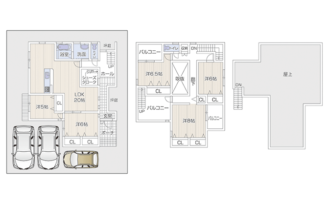 二世帯住宅40坪の間取りを紹介！完全分離・一部共有・完全共有の魅力とは注文住宅なら建築設計事務所フリーダムアーキテクツ