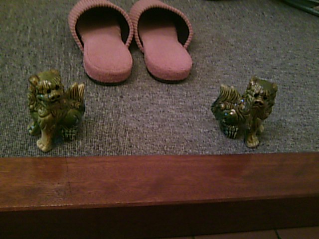 シーサー 焼き物 シーサー 素焼き 立ち横向き 中沖縄 お土産 置物 玄関 魔