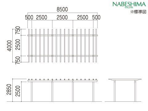 パーゴラ 平面図の写真素材 - PIXTA