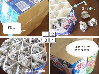 COGIT 牛乳パックチェアカバー 夏の工作 牛乳パック工作 簡単 椅子カバー いす チェア 牛乳パック 工作 小物入れ おもちゃ箱コジット:便利・キレイの雑貨アイデア.com - 通販 - Yahoo!ショッピング