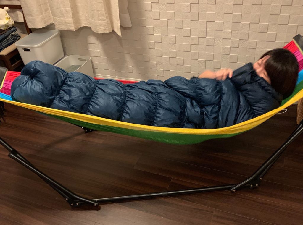 自立式ハンモック ゆらふわモック ノーマルタイプ -ベッド代わりにも