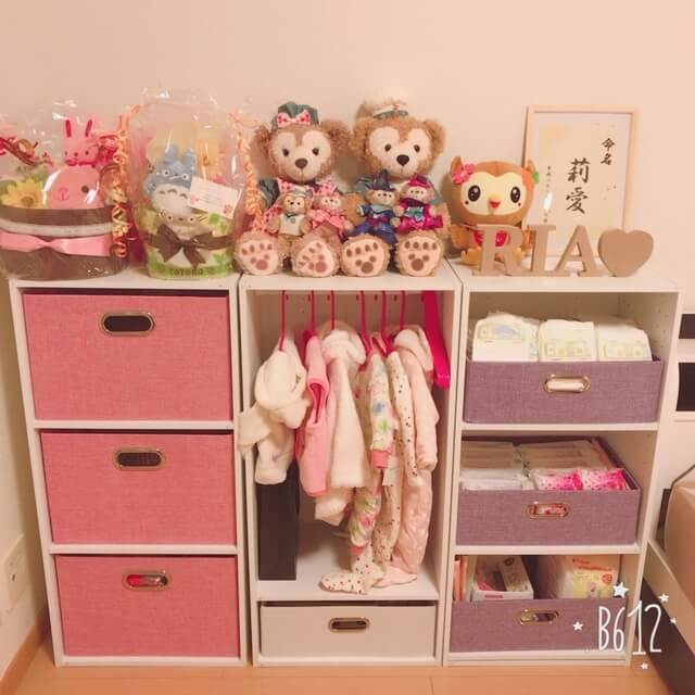 ベビークローゼット カラーボックス ベビー服収納
