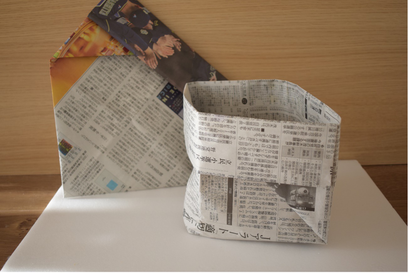 家中で大活躍♪ 新聞紙で袋や箱を作る折り方と活用方法
