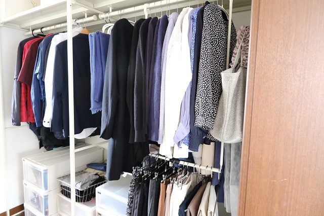 ブティックのような モダン桐クローゼットチェスト 幅100cm・4段 押入れ クローゼット収納 衣類収納 532047