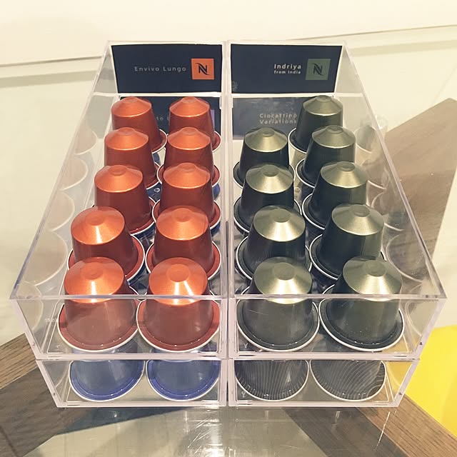 スッキリしまえて見た目もおしゃれコーヒーマシン用カプセルの収納にはコレ！UNAU MAGAZINE ウナウマガジン-理想の暮らしと住まいを探そう