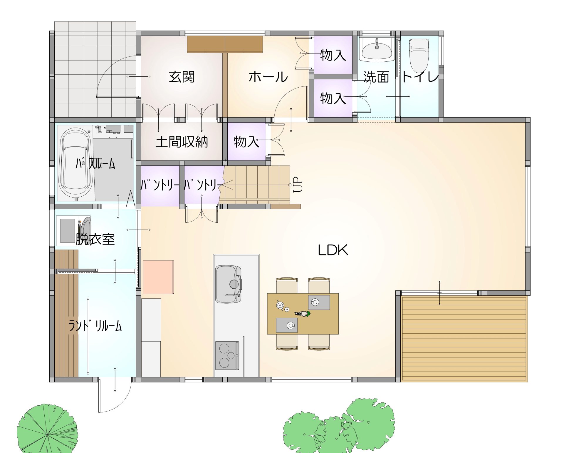 後悔しないランドリールーム！家事動線が便利な間取りの事例集