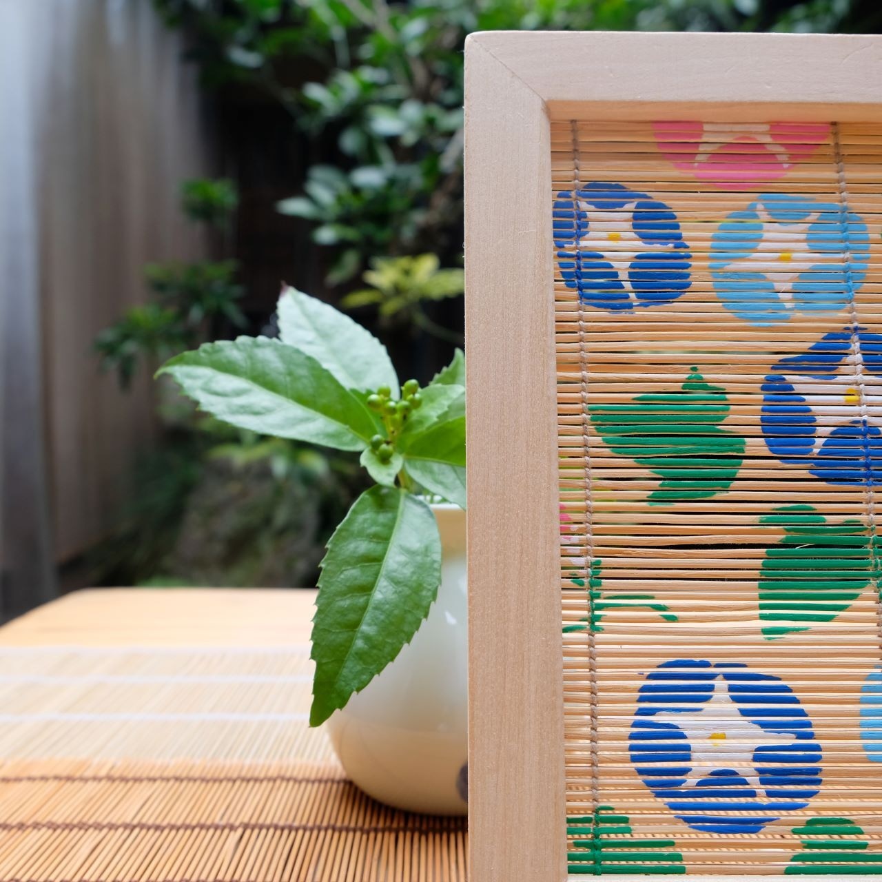 楽天市場 朝顔スダレ壁掛けの通販