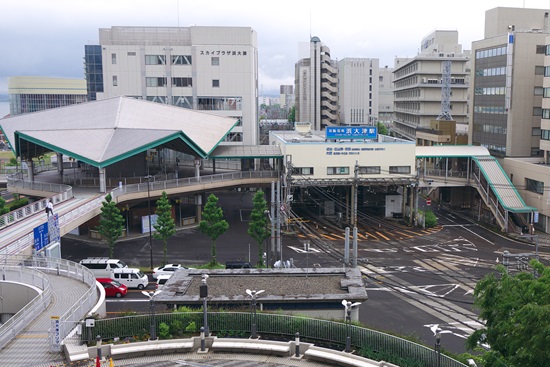 京阪電鉄 びわ湖浜大津駅の構内風景と発着する電車（600形・700形・800系）Japan,shiga-prefecture,Otsu−city﻿  Keihan Railway